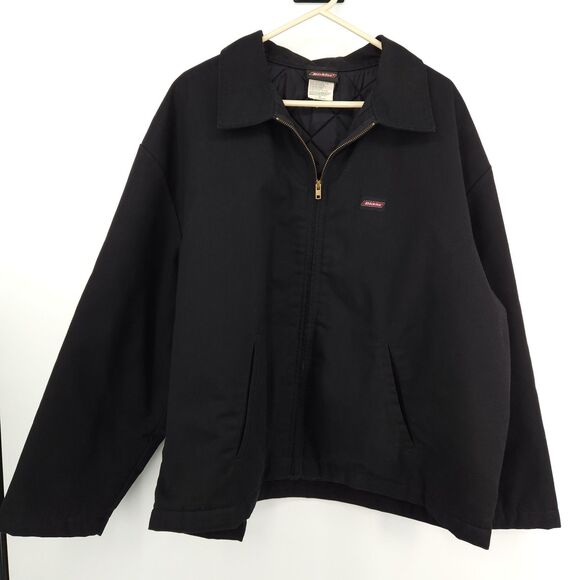Dickies Insulated Jacket Mens Size 2XL Black Work - Picture 1 of 9